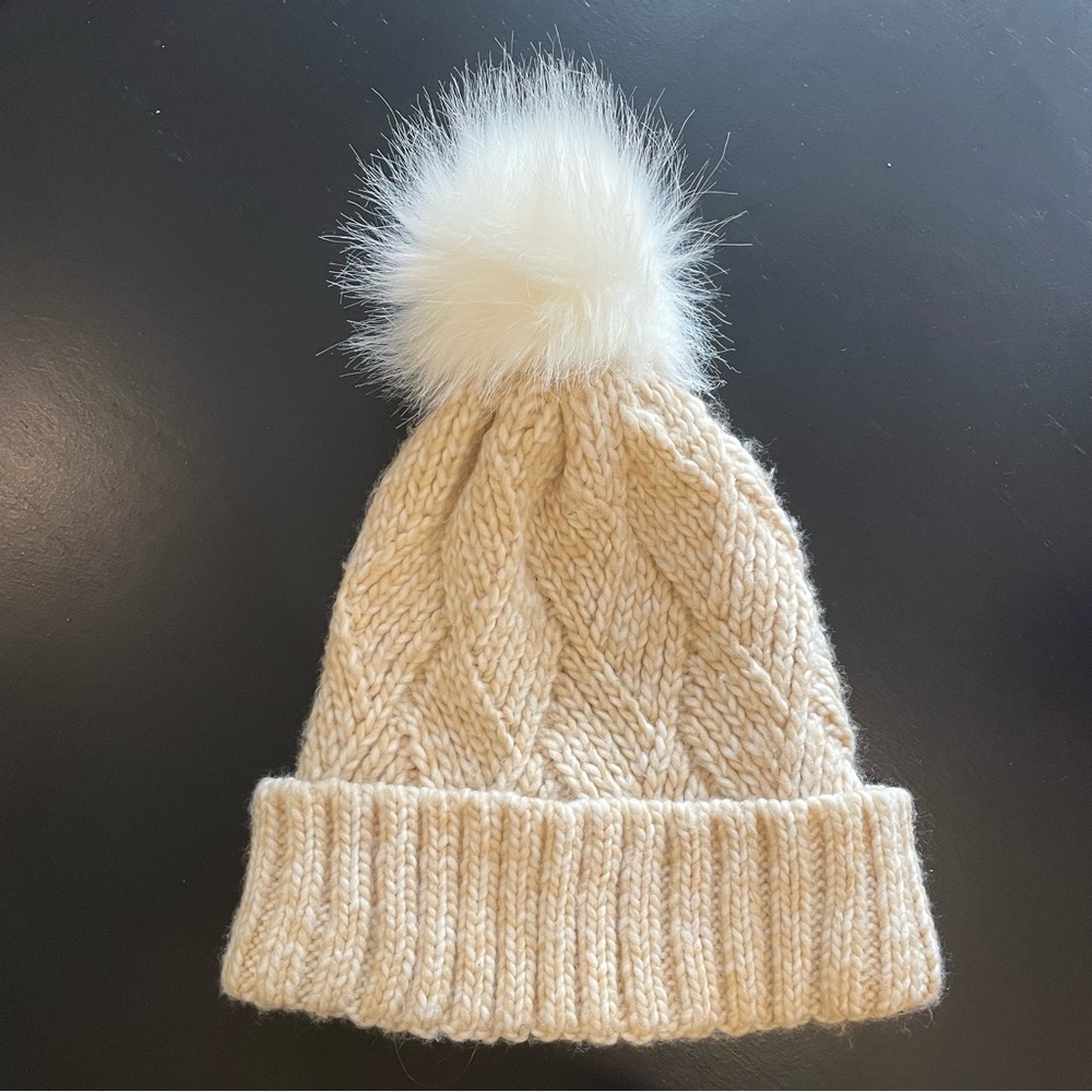 Torrid Basket Weave Knit Pom Beanie